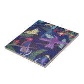 ハチドリのモザイクオリジナルの芸術 タイル (側面)