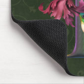 ハチドリのモノグラムD マウスパッド (コーナー)