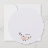 ハチドリの円形の招待状 招待状 (裏面)