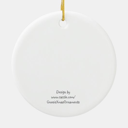 ハチドリの初めてのクリスマスは一緒に最近結婚します セラミックオーナメント (裏面)