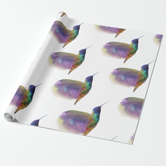 ハチドリの包装紙のギフト用包装紙 ラッピングペーパー (アンロールド)