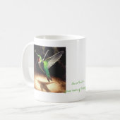 ハチドリの反射のマグ コーヒーマグカップ (正面左)