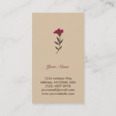 ハチドリの名刺(クリーム) 名刺 (裏面)