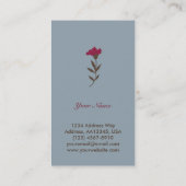 ハチドリの名刺(青い) 名刺 (裏面)