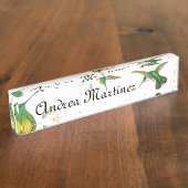 ハチドリの名札 デスクネームプレート (側面)