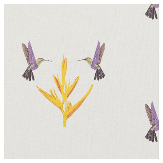 ハチドリの夢 ファブリック (クローズアップ)