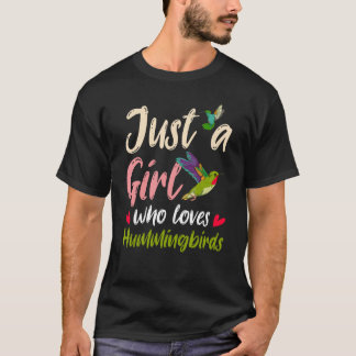 ハチドリの女がハム大好きな女の子 Tシャツ