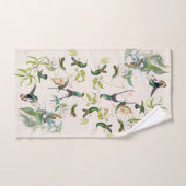 ハチドリの巣蘭花バスタオルセット バスタオルセット (ハンドタオル)