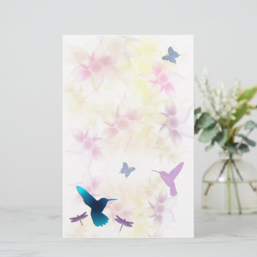 ハチドリの庭 便箋 (スタンド正面)