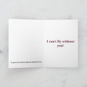 ハチドリの挨拶状 カード (内部)