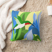 ハチドリの枕 クッション (ブランケット)