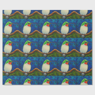 ハチドリの無光沢の包まれたな紙 ラッピングペーパー