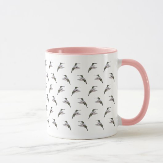 ハチドリの狂騒マグカップ マグカップ (右)