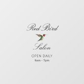 ハチドリの窓がしがみつく ウィンドウサイン (シート)