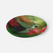 ハチドリの紙皿 ペーパープレート (アングル)