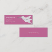 ハチドリの紫色のプロフィールカード スキニー名刺 (正面/裏面)