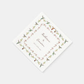 ハチドリの結婚式 スタンダードカクテルナプキン (角)