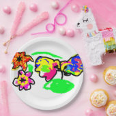 ハチドリの結婚式 ペーパープレート (パーティー)