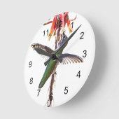 ハチドリの翼 ラウンド壁時計 (傾斜)