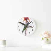 ハチドリの翼 ラウンド壁時計 (ホーム)