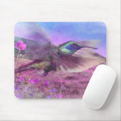 ハチドリの花と花 マウスパッド (マウス)