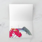 ハチドリの花カード カード (内部)