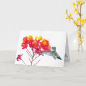 ハチドリの花カード カード (黄色い花)