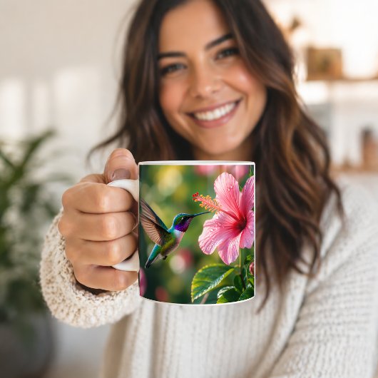 ハチドリの花 コーヒーマグカップ