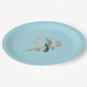 ハチドリの花 ペーパープレート (アングル)