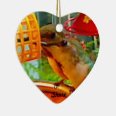 ハチドリの記念品のオーナメント セラミックオーナメント (右)