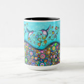 ハチドリの避難所大きい15のozのマグ マグカップ (中央)