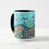 ハチドリの避難所大きい15のozのマグ マグカップ (正面左)