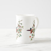 ハチドリの骨灰磁器の茶マグ ボーンチャイナマグカップ (正面右)