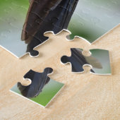 ハチドリの鳥のくちばしの羽 ジグソーパズル (側面)