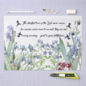 ハチドリの鳥のアイリス花の慈悲のティッシュペーパー 薄葉紙 (クラフト)