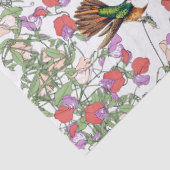 ハチドリの鳥のスイートピーの花のティッシュペーパー 薄葉紙 (詳細)
