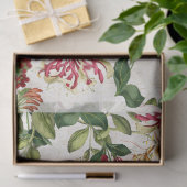 ハチドリの鳥のハニーサックルの花のティッシュペーパー 薄葉紙 (ギフト)