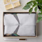 ハチドリの鳥の動物の蘭の花柄のティッシュペーパー 薄葉紙 (ギフト)