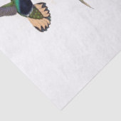 ハチドリの鳥の動物の蘭の花柄のティッシュペーパー 薄葉紙 (詳細)