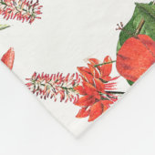 ハチドリの鳥の熱帯花のフリースブランケット フリースブランケット (角)