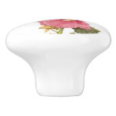 ハチドリの鳥の花の花の庭のノブ セラミックノブ (側面)