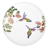 ハチドリの鳥の花の野性生物動物のノブ セラミックノブ (正面)