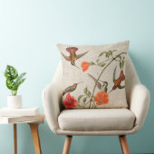 ハチドリの鳥の花動物のAudubonの枕 クッション (椅子)