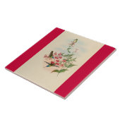 ハチドリの鳥の花花動物の野性生物 タイル (側面)