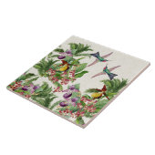 ハチドリの鳥の蘭によってはセラミックタイルが開花します タイル (側面)