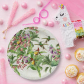 ハチドリの鳥の蘭の花の紙のパーティーのプレート ペーパープレート (パーティー)