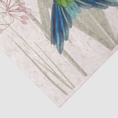 ハチドリの鳥の赤いユリによってはティッシュペーパーが開花します 薄葉紙 (詳細)