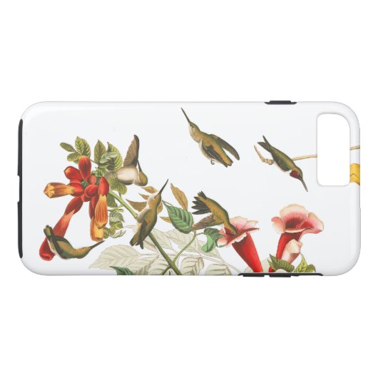 ハチドリの鳥の野性生物によってはiPhone 7の箱が開花します Case-Mate iPhoneケース (裏面(横))