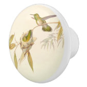 ハチドリの鳥の野性生物の巣の庭のノブ セラミックノブ (右)