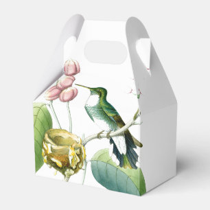 ハチドリの鳥の野性生物の花の好意箱 フェイバーボックス